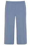 Trousers wide-fit 7/8 LINEN - indigo - #3