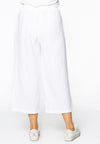 Trousers wide-fit 7/8 LINEN - white - #3