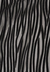 Jacket viscose stripe - black - #5