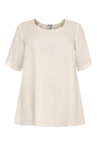 Tunic flare LINEN - ecru - #4