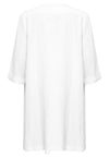 Jacket draped LINEN - white - #4