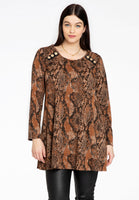 Tunic wide bottom BOA - brown - #1