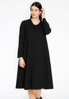 Dress with zipper STELLA - black - #1