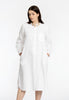 Blouse long LINEN - white 