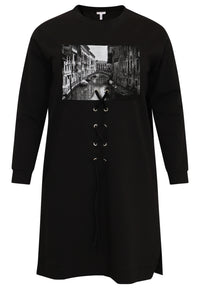 Sweater long VENICE - black - #4
