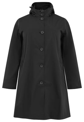 Raincoat hooded - black  - #3