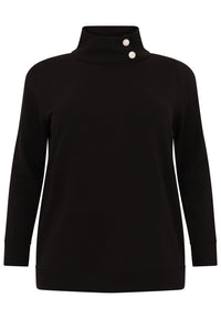 Sweater strass buttons - black - #4