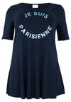 T-shirt flare PARISIENNE - blue - #4