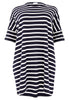 Dress wide T BRETON - blue - #4