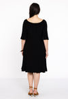 Dress wide neck DOLCE - black - #3