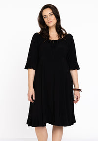 Dress wide neck DOLCE - black - #1