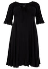 Dress wide neck DOLCE - black - #4
