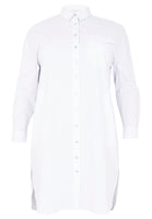 Blouse-dress POPLIN STRETCH - white - #4