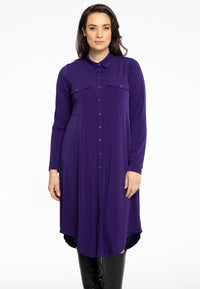 Dress buttoned DOLCE - purple - #1