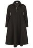 Dress Zipped Collar COZY - black  - #4