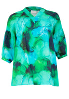 Tunic V-neck ACQUA - green  - #4