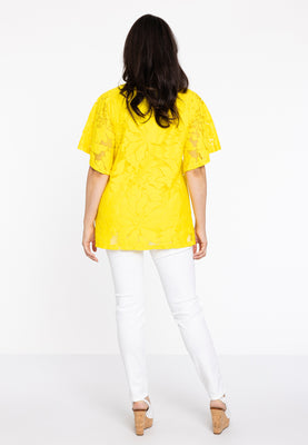 Tunic A-line LACE - yellow - #3