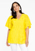 Tunic A-line LACE - yellow