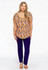 Tunic V-neck HARLEQUIN - orange  - #2