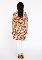 Tunic pleat HARLEQUIN - orange  - #3