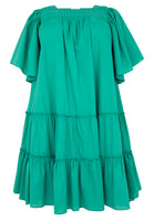 Dress flounces SOFT COTTON - green - #4