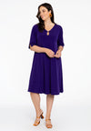 Kleid mit perlen dolce - Violett