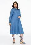 Blouse dress CHAMBRAY - blue