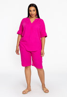 Tunic pleat LINEN MIX - pink - #2