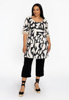 Tunic wide bottom LINI - ecru