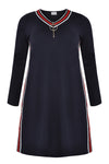 Dress INTERLOCK tape - blue - #4