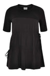 Top drawstrings COTTON STRETCH - black - #4