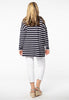 T-shirt wide BRETON - blue - #3