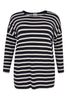 T-shirt wide BRETON - blue - #4