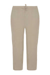 Trousers drawstring LINEN - green - #3