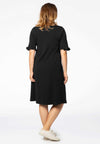 Dress ruffled ORGANIC COTTON - black - #3