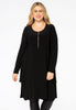 Tunic zipper neckline DOLCE - black 