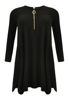 Tunic zipper neckline DOLCE - black  - #4