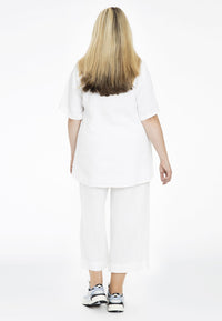 Tunic flare LINEN - white - #3