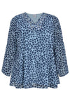 Tunic embroidered PLUMETI - blue - #4