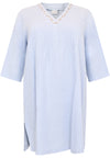 Tunic pintucks LINEN - indigo - #4