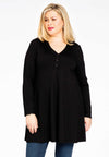 Tunic wide bottom COTTON - black 