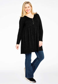 Tunic with buttons SILVER CRUSH - black - #2