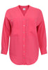 Blouse oversized LINEN - pink - #4