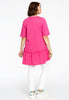 Tunic wide bottom frill COTTON - pink - #3