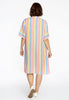 Dress grandad collar RAINBOW - white  - #3