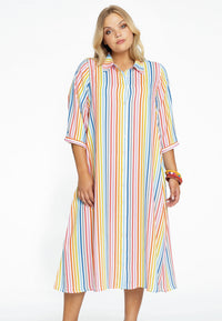 Blouse-dress RAINBOW - white - #1