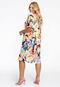 Dress grandad collar GIRLS - multi - #3