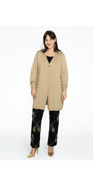 Yoek | Strickjacke GOLD LUREX