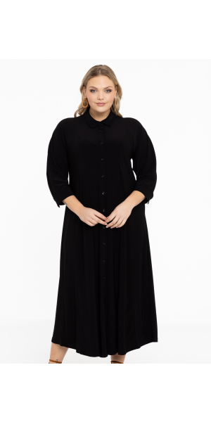 Yoek | Weites Kleid mit Kragen DOLCE