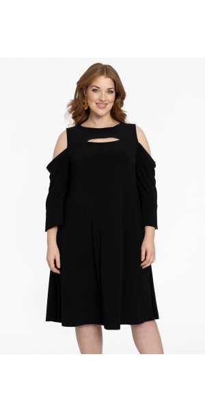 Yoek | Kleid mit Cut-Outs DOLCE